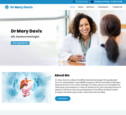 More Gastroenterologist Website Templates