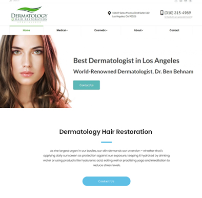 More Dermatology Website Templates