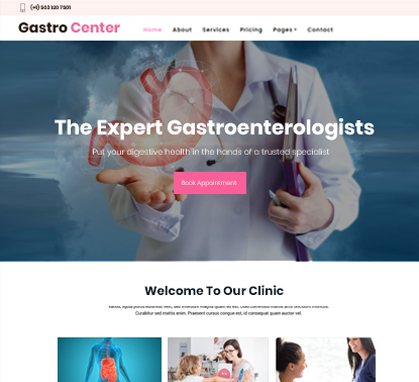 More Gastroenterologist Website Templates