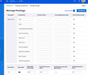 Powerful Package Management module that can be configured as needed for a practice
