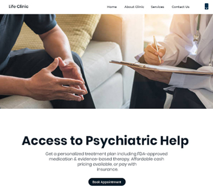 More Psychiatrist Website Templates