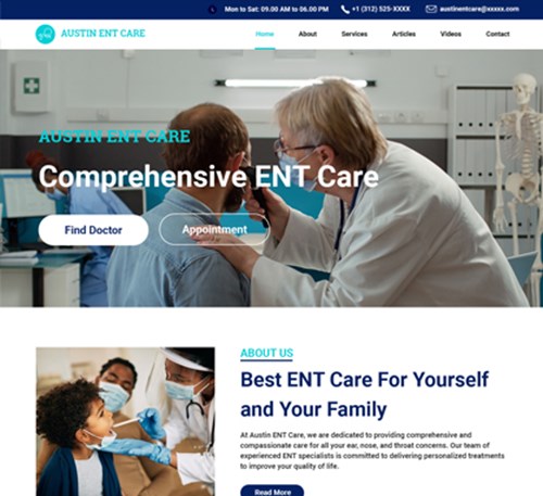 More ENT Website Templates