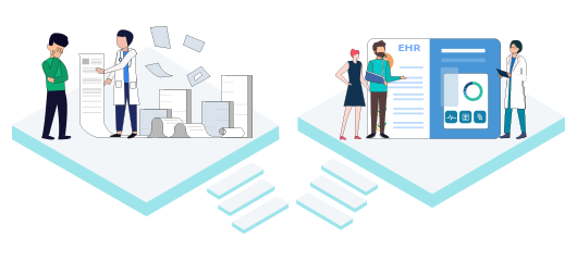 Why should doctors still writing prescriptions by hand consider moving to Electronic Health Records?