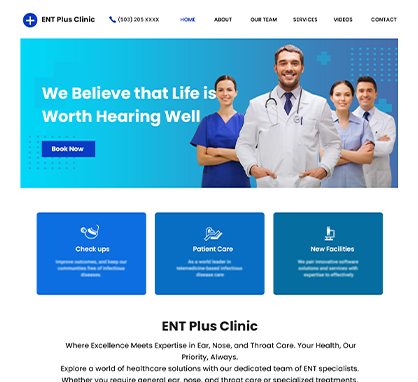 More ENT Website Templates