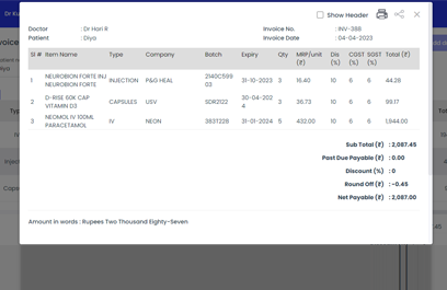 Dispensing and billing made easy bill directly from e-prescriptions