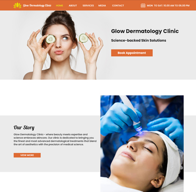 More Dermatology Website Templates
