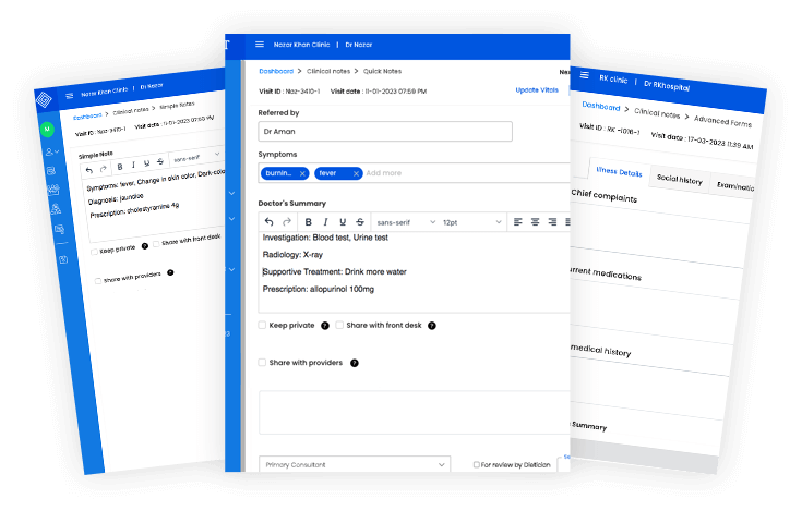 Spend more time with patient and less on charting