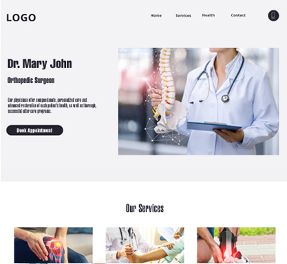 More Orthopaedic Website Templates