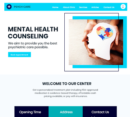 More Psychiatrist Website Templates