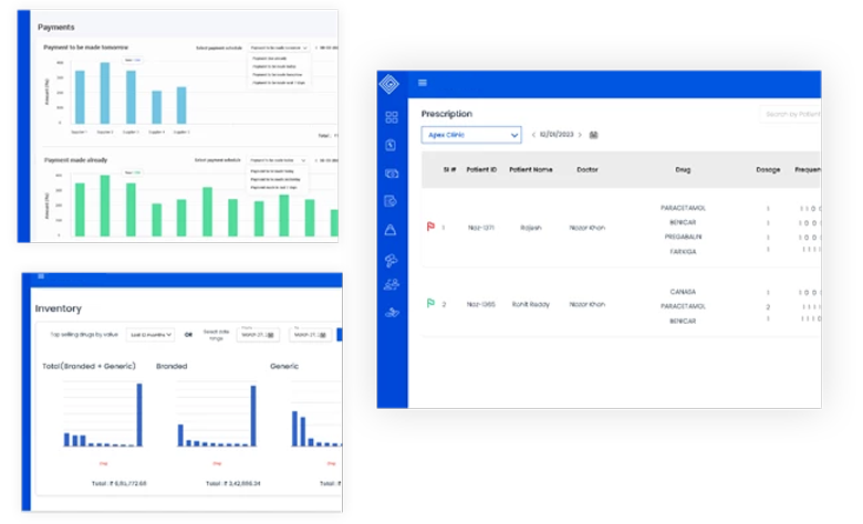Seamlessly Integrated with Clinic Management Software.