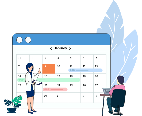 Manage your schedule independently integrated automatically with your website.