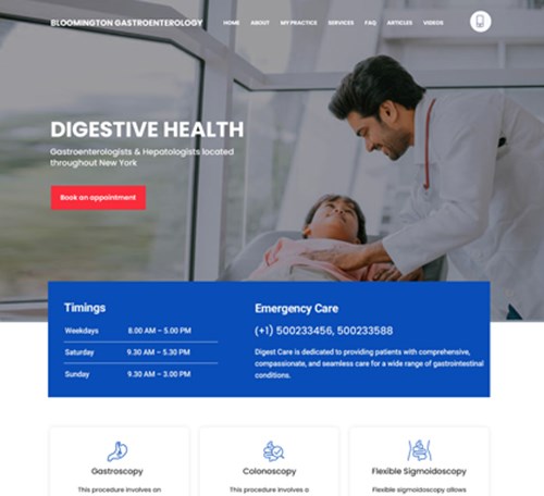 More Gastroenterologist Website Templates