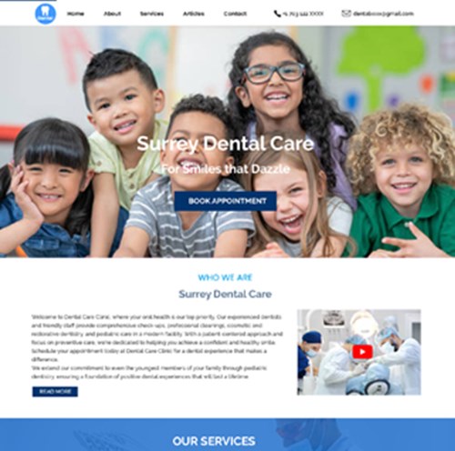 More Dentistry Website Templates