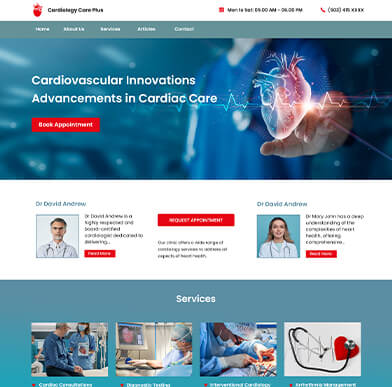 More Cardiologist Website Templates