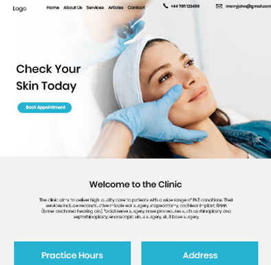 More Dermatology Website Templates