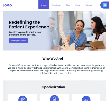 More Orthopaedic Website Templates