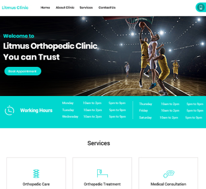 More Orthopaedic Website Templates
