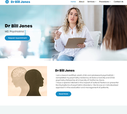 More Psychiatrist Website Templates