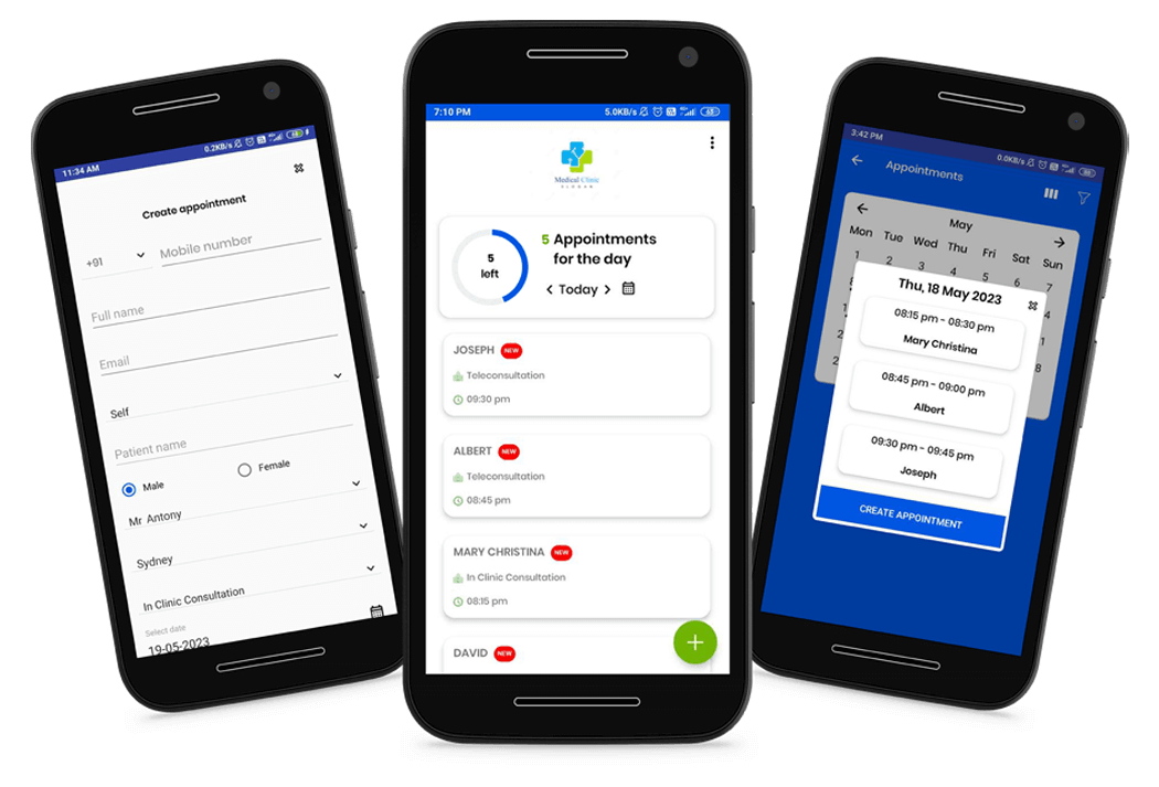 Staff App to Schedule Appointments