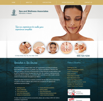 More Dermatology Website Templates